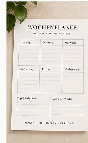 Produktbild digitaler Wochenplaner